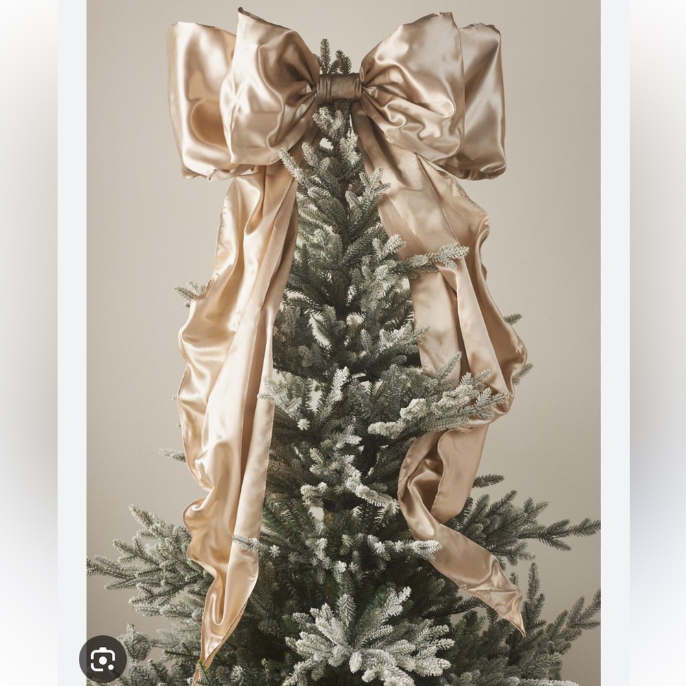 Anthropologie Satin Bow Topper